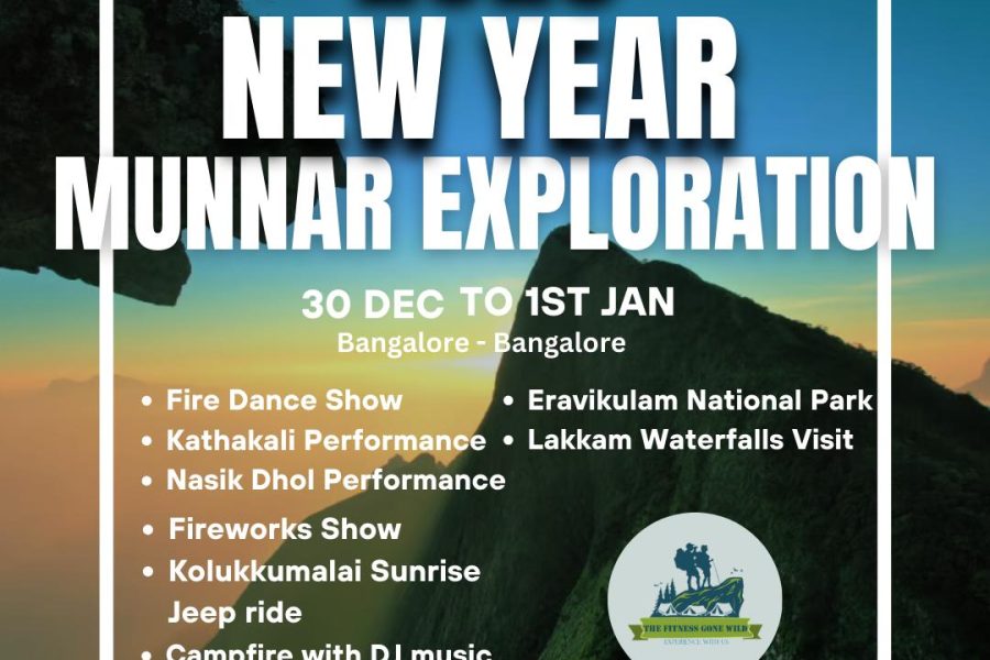 Kolukkumalai Sunrise trek , New Year Celebration & Munnar exploration